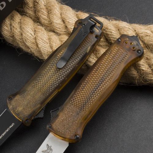Introducing the Benchmade 5370FE OTF Knife, now available in a sleek PEI Transparent version.