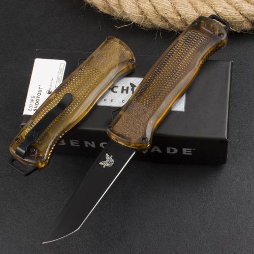 Introducing the Benchmade 5370FE OTF Knife, now available in a sleek PEI Transparent version.