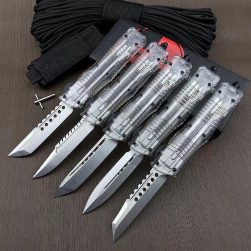 Replica Microtech Dragon Knife with Clear Handle