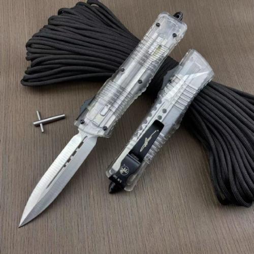 Replica Microtech Dragon Knife with Clear Handle