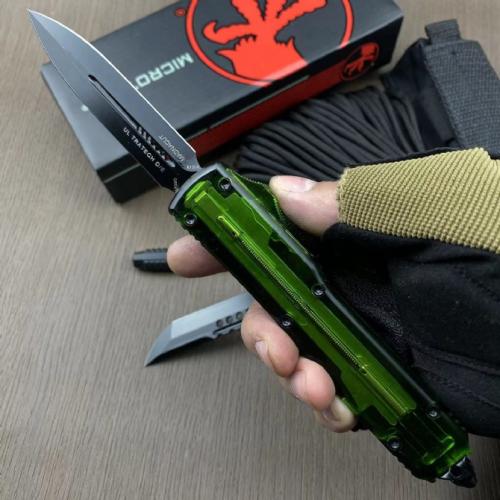 Clear Handle Replica Microtech UTX-85