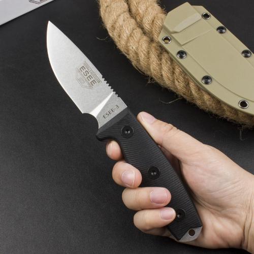 OEM ESEE-3 Rowen Tactical Fixed Blade Knife