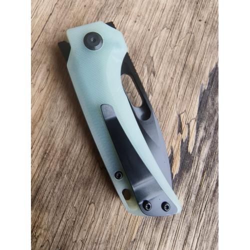 Pterosaur G10 Folding Knife with White Handle