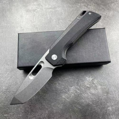 JJ102-B Linen Handle Folding Knife (T-Head)
