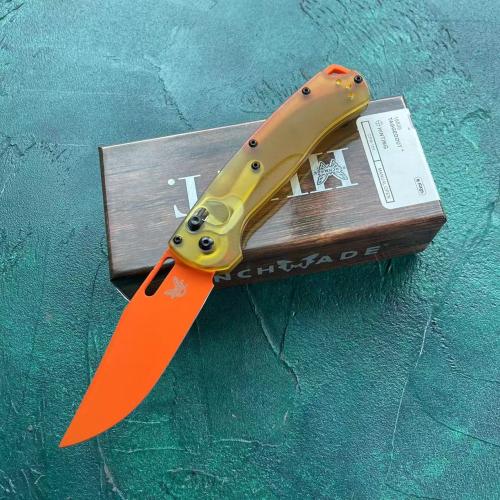 Butterfly 15535 Folding Knife with PEI Handle and Orange Blade
