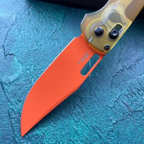 Butterfly 15535 Folding Knife with PEI Handle and Orange Blade