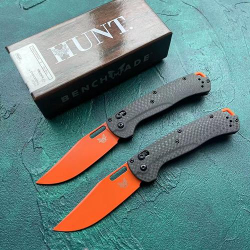 Butterfly 15535 with a Carbon Fiber Handle and Orange Blade