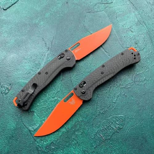 Butterfly 15535 with a Carbon Fiber Handle and Orange Blade