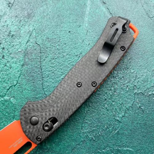 Butterfly 15535 with a Carbon Fiber Handle and Orange Blade
