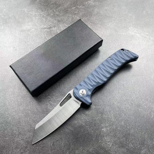 JJ160 Gray Handle G10 Folding Knife