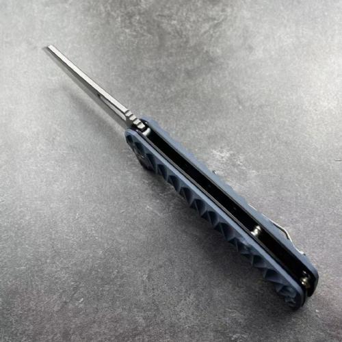 JJ160 Gray Handle G10 Folding Knife