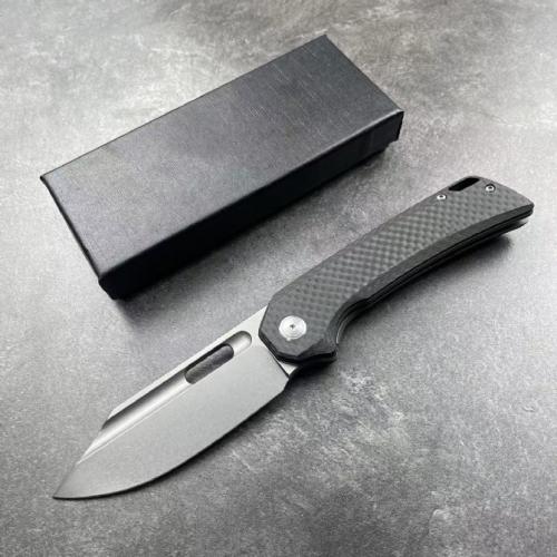 JJ168 Pterosaur Folding Knife with Carbon Fiber Handle (Model A)