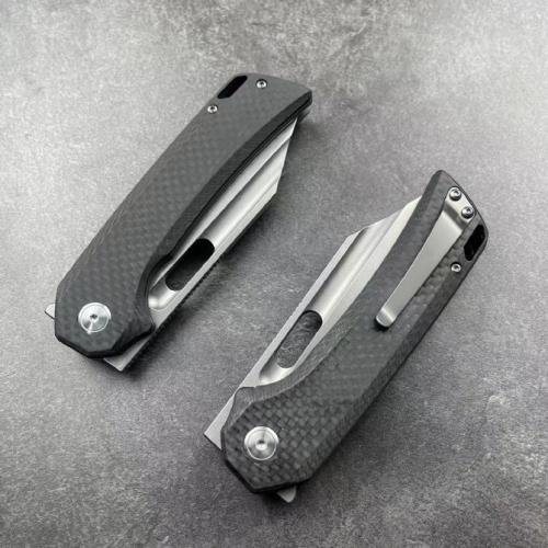 JJ168 Pterosaur Folding Knife with Carbon Fiber Handle (Model A)
