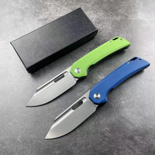 JJ168 Pterosaur Linen Handle Folding Knife