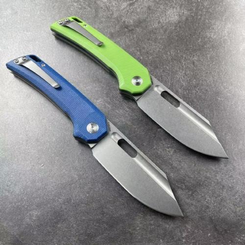 JJ168 Pterosaur Linen Handle Folding Knife