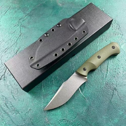 BK-003 Fixed Blade Knife with Green Handle
