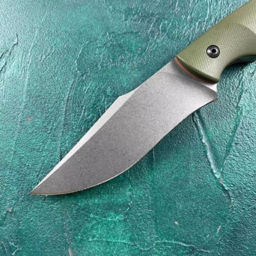 BK-003 Fixed Blade Knife with Green Handle