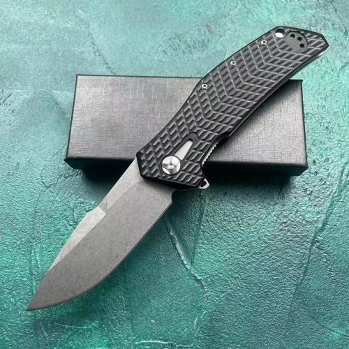 JJ066 Folding Knife with Black G10 Handle
