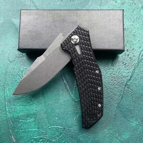 JJ066 Folding Knife with Black G10 Handle