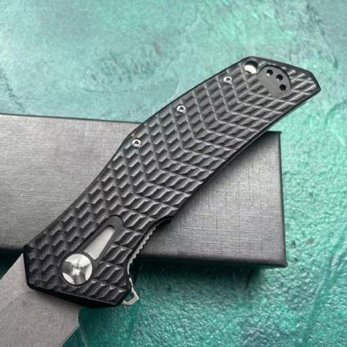 JJ066 Folding Knife with Black G10 Handle