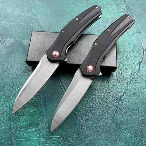 JJ079 Folding Knife with Black G10 Handle