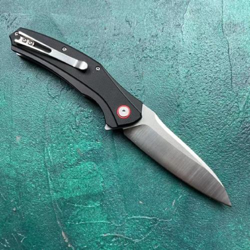 JJ079 Folding Knife with Black G10 Handle