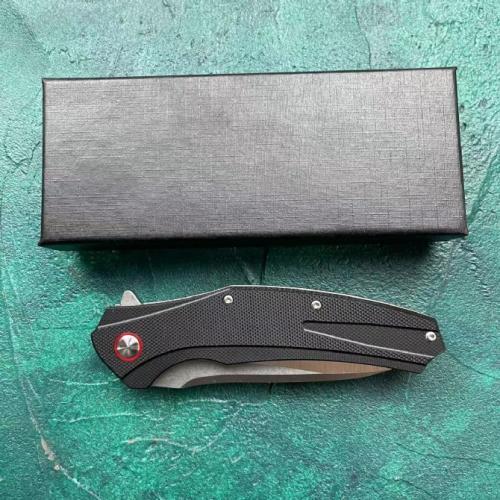 JJ079 Folding Knife with Black G10 Handle