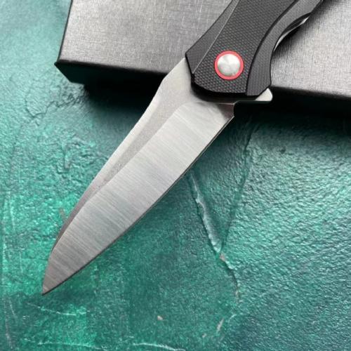 JJ079 Folding Knife with Black G10 Handle