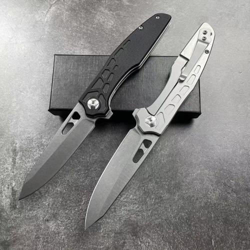 HY010 Black Snake Folding Knife with G10 Handle and Steel Blade
