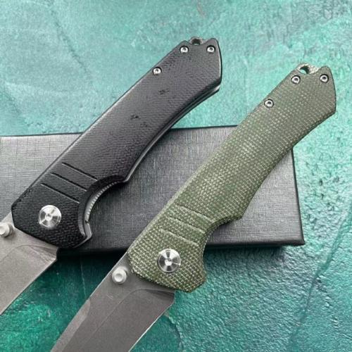 JJ155 Triple Blade Folding Knife with a 90 Linen Handle