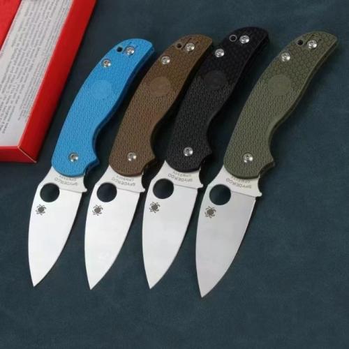 Spyderco C123 Folding Knife with Fiberglass Handle (Available in 4 Styles)