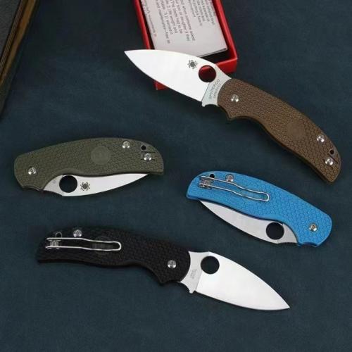 Spyderco C123 Folding Knife with Fiberglass Handle (Available in 4 Styles)