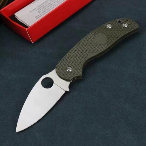 Spyderco C123 Folding Knife with Fiberglass Handle (Available in 4 Styles)