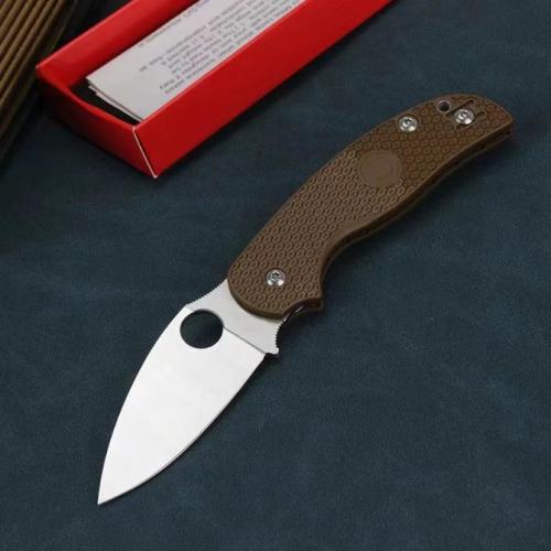Spyderco C123 Folding Knife with Fiberglass Handle (Available in 4 Styles)