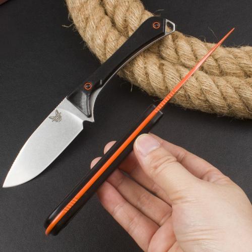 Introducing the 2024 Benchmade Butterfly 15201 Compact Fixed Blade Knife.