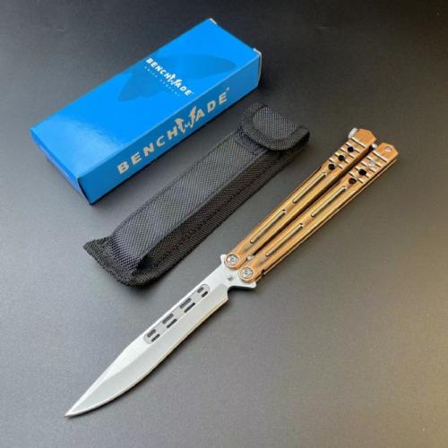 Butterfly Knife with a Zinc-Aluminum Handle