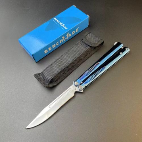 Butterfly Knife with a Zinc-Aluminum Handle