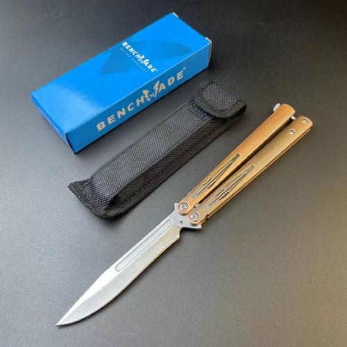 Butterfly Knife with a Zinc-Aluminum Handle