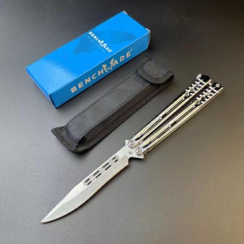 Butterfly Knife with a Zinc-Aluminum Handle