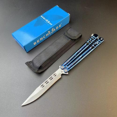 Butterfly Knife with a Zinc-Aluminum Handle