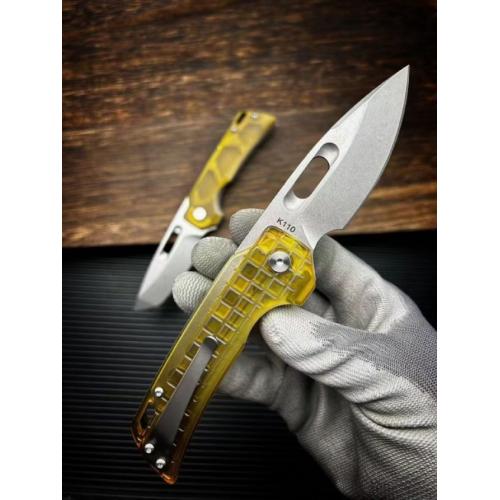 JJ102 PEI Handle Quick-Open Folding Knife