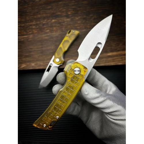JJ102 PEI Handle Quick-Open Folding Knife