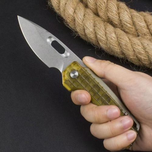 JJ102 PEI Handle Quick-Open Folding Knife