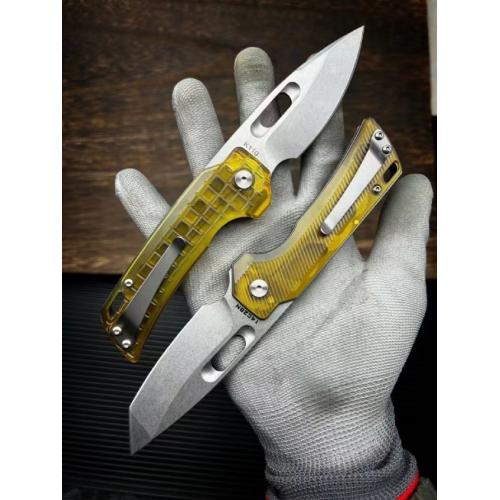 JJ102 PEI Handle Quick-Open Folding Knife