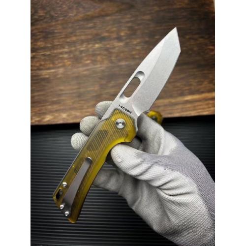 JJ102 PEI Handle Quick-Open Folding Knife