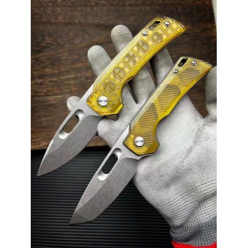 JJ102 PEI Handle Quick-Open Folding Knife