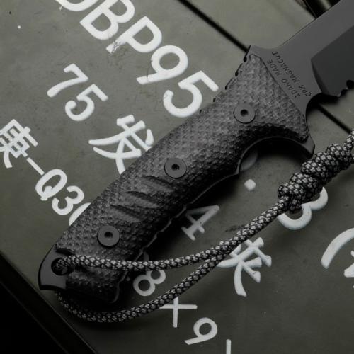 Pacific Green Beret 6.5-Inch Serrated Military Knife - Premium Edition