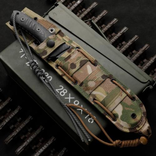 Pacific Green Beret 6.5-Inch Serrated Military Knife - Premium Edition