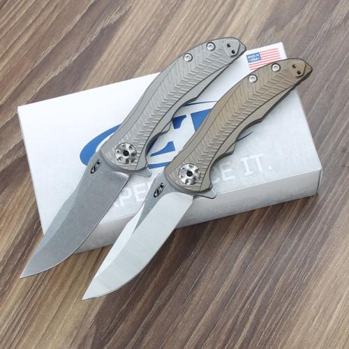 ZT0609 Titanium Folding Knife with Smooth Ceramic Bearings