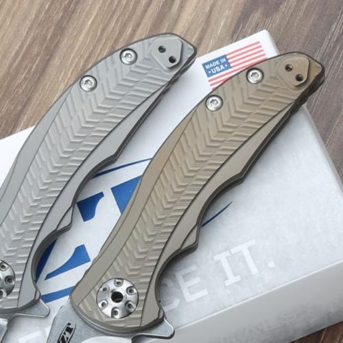 ZT0609 Titanium Folding Knife with Smooth Ceramic Bearings